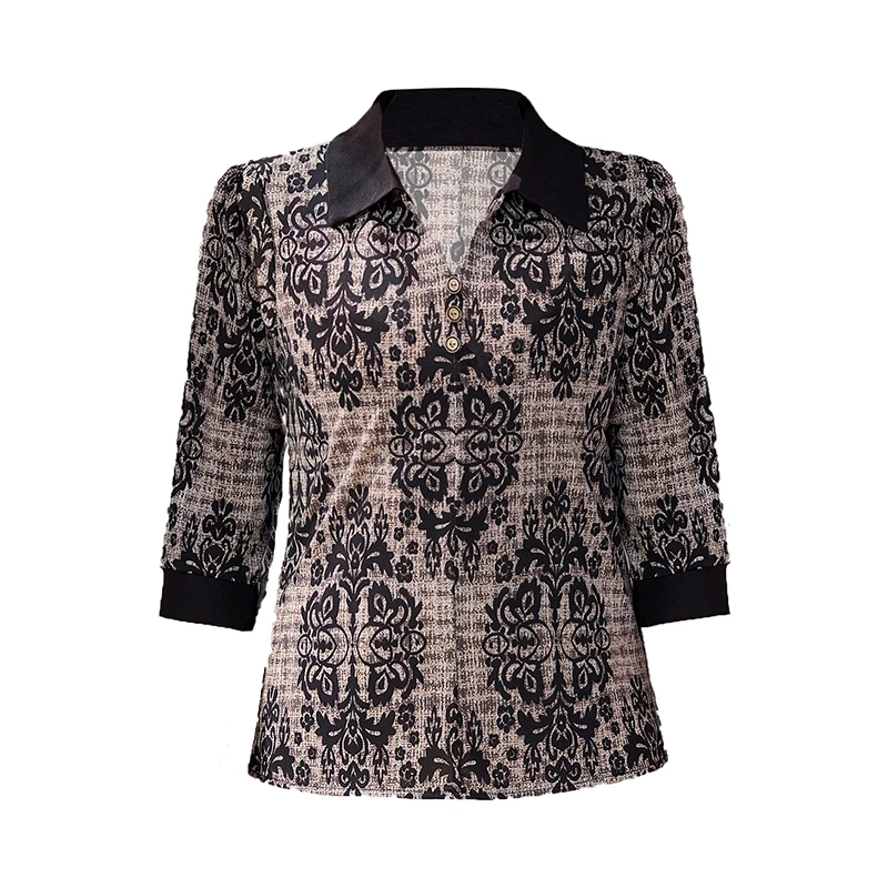 Summer Shirt with Turn-Down Collar