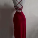 فستان سهرة طويل بفتحة — صورة 6