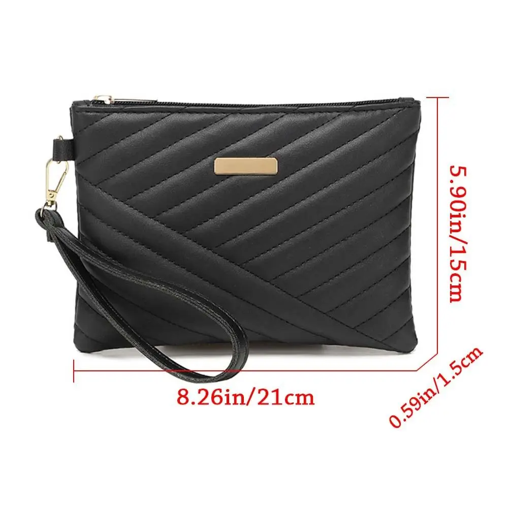 Leather Envelope Bag with Wrist Loop