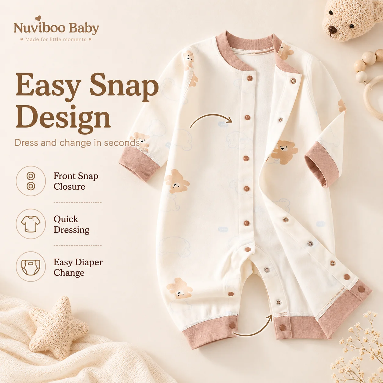 Newborn Autumn Cotton Underwear Set