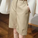 شورت بخصر عالٍ كاجوال صيفي — صورة 3