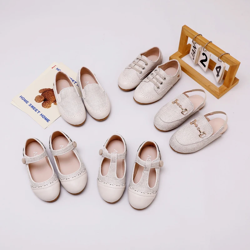 Kids' Leather Slip-On Shoes
