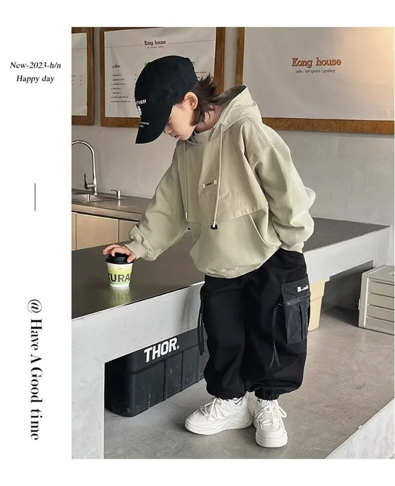 Boys' Loose Autumn Hoodie