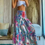 Layered Floral Maxi Skirt — Image 6