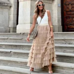 Long Puffy Tulle Skirt — Image 2
