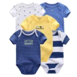 Newborn 5-Piece Short Sleeve Romper — Image 3