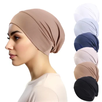 6-Piece Solid Hijab