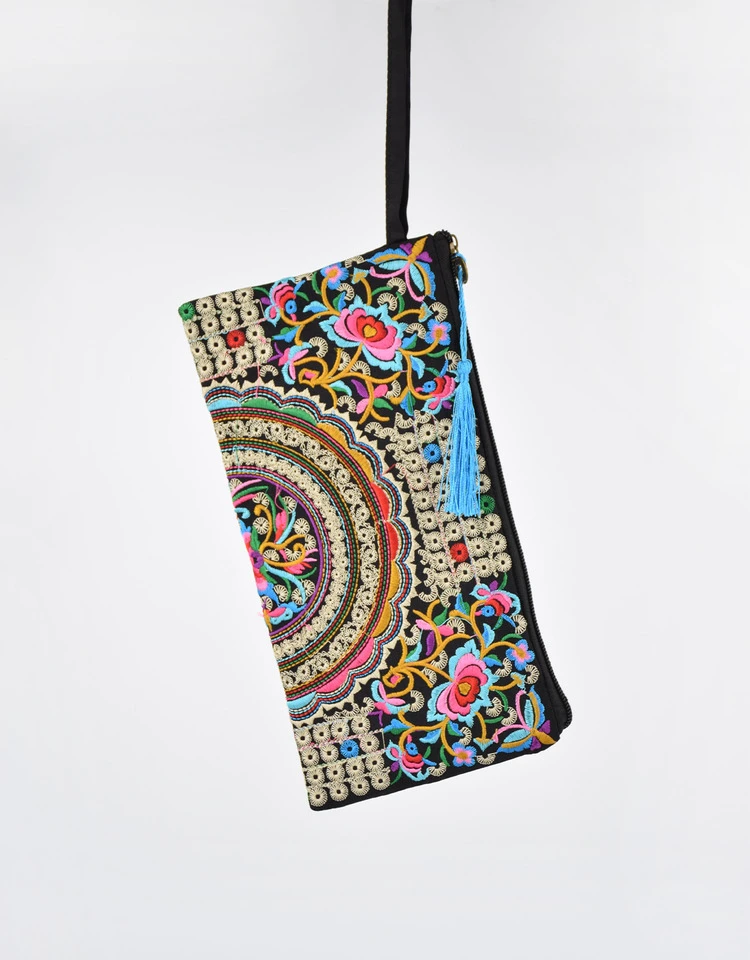 Heritage-Style Embroidered Long Wallet — Image 27