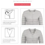 V-Neck Down Jacket — Image 5
