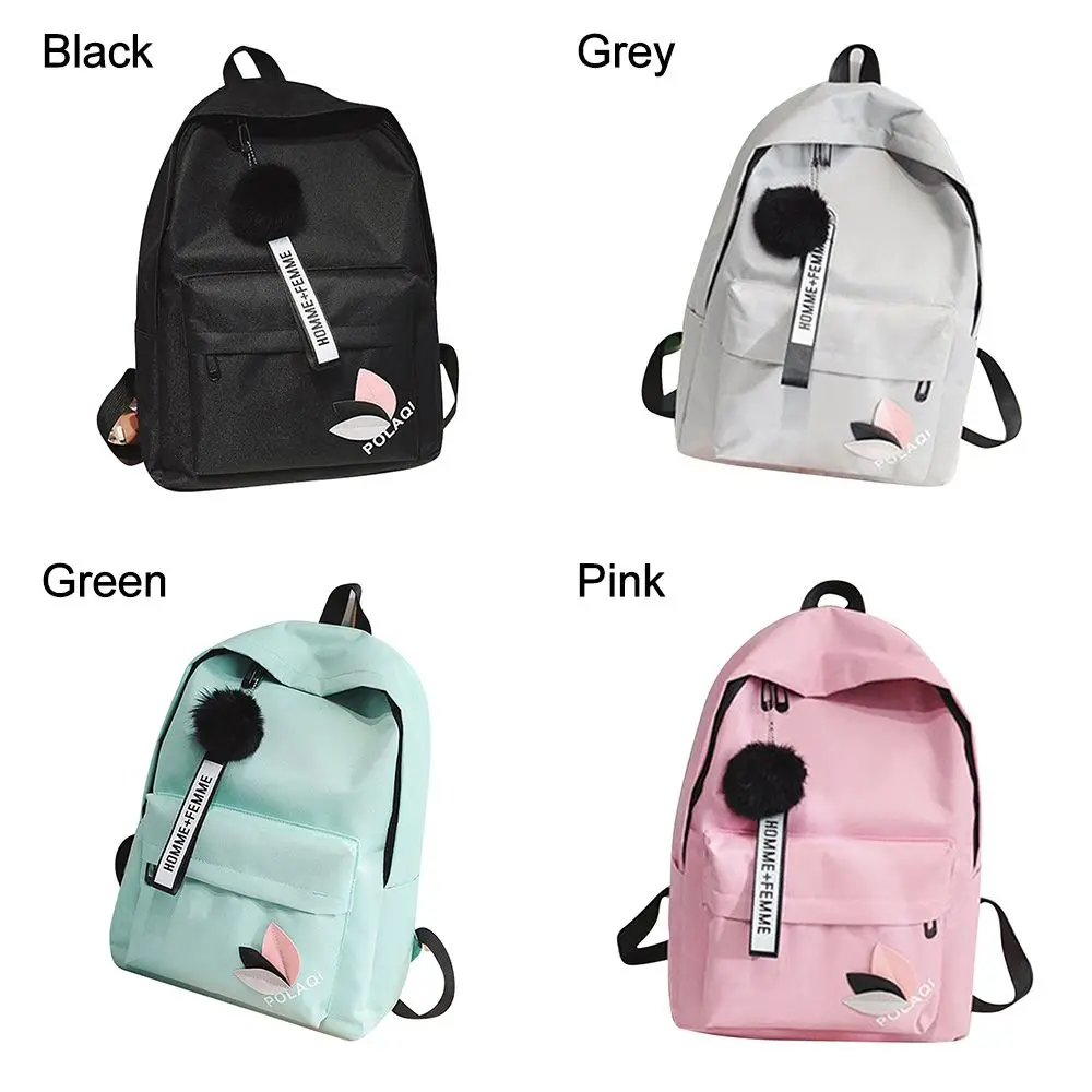 Spacious Leaf Print Backpack