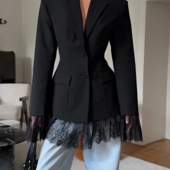 Elegant Lace Blazer