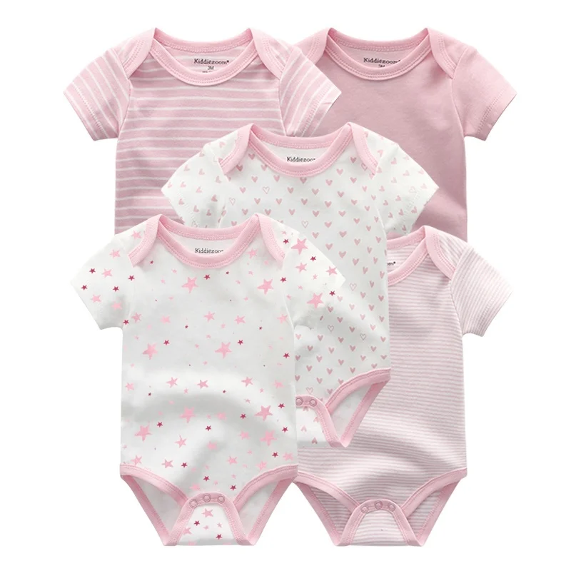 Newborn 5-Piece Short Sleeve Romper — Image 18