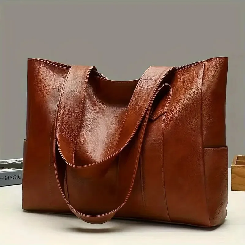 Vintage Large-Capacity Canvas Shoulder Bag