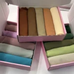 طرحة خمس قطع شيفون سادة