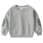Girls' Solid Round Neck Sweatshirt — Image 5