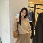 بلوفر تريكو بأكمام طويلة — صورة 6