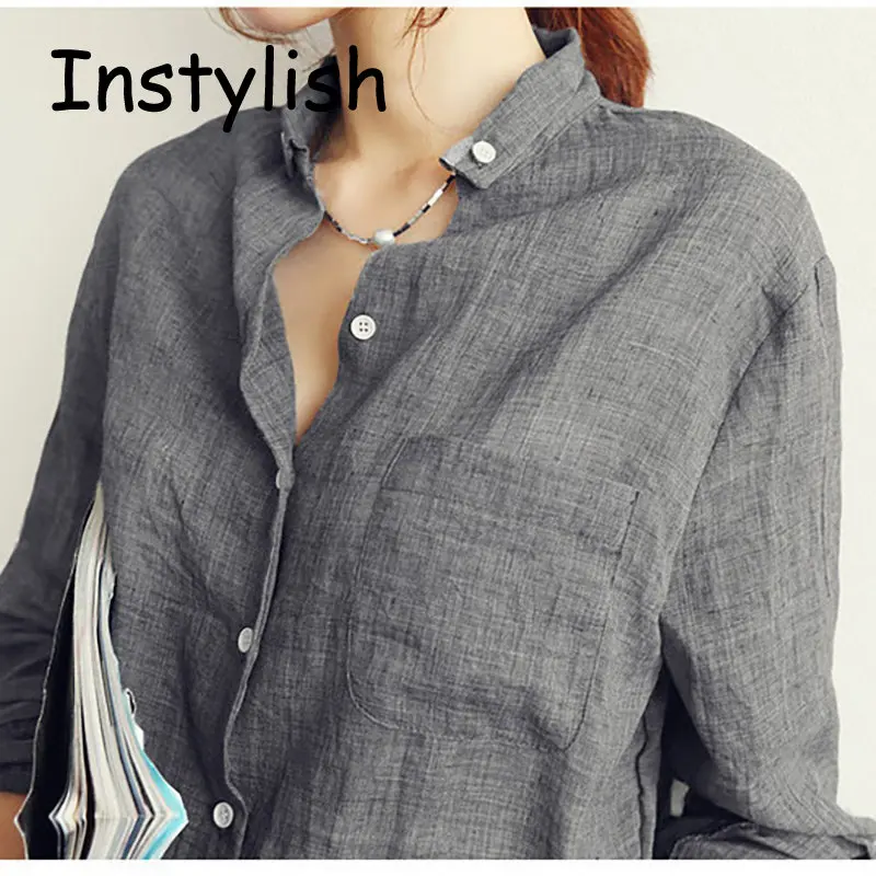 Korean-Style Solid Cotton Formal Shirt