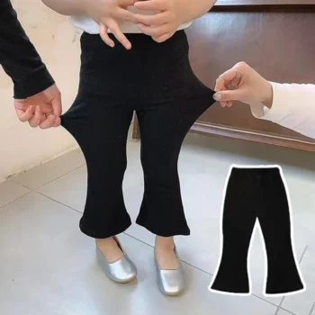بنطال بناتي واسع من الأسفل