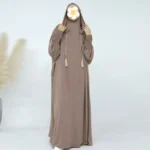 Prayer Abaya with Fringe — Image 3