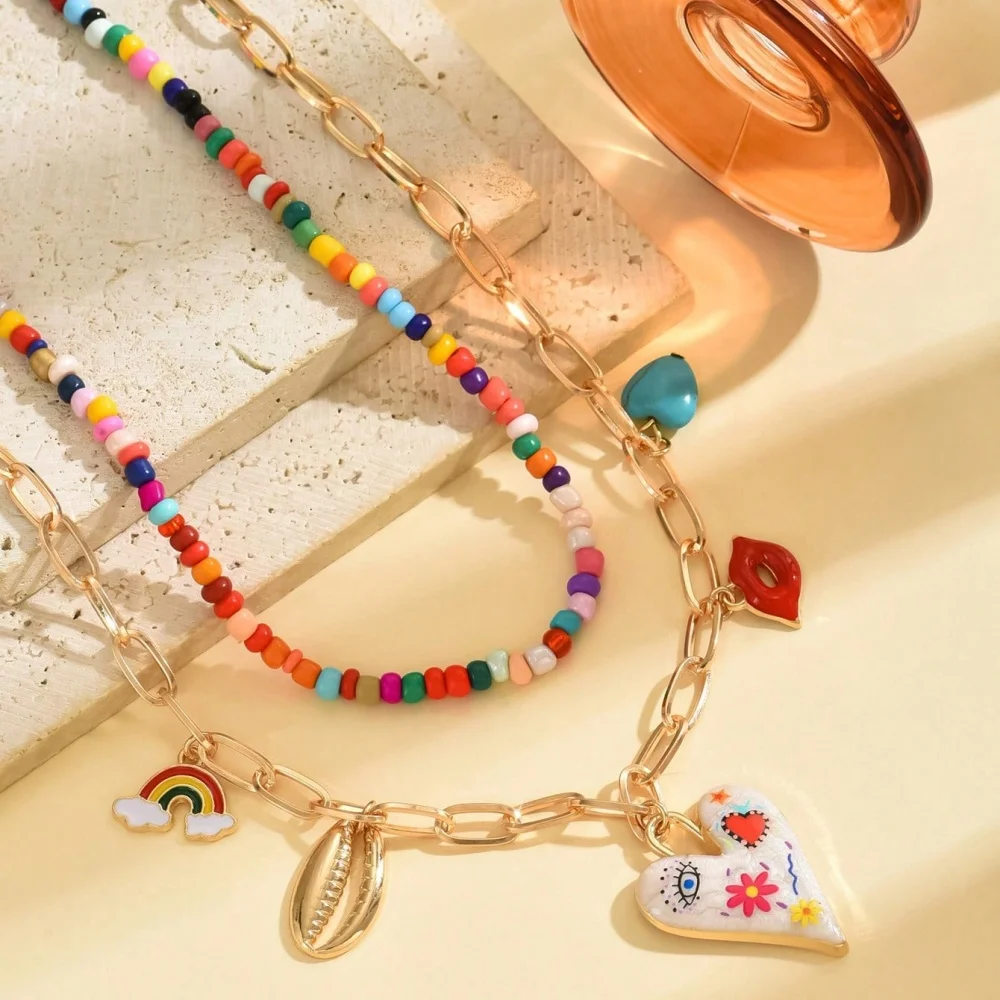 Bohemian Multi-Layer Handmade Beaded Necklace