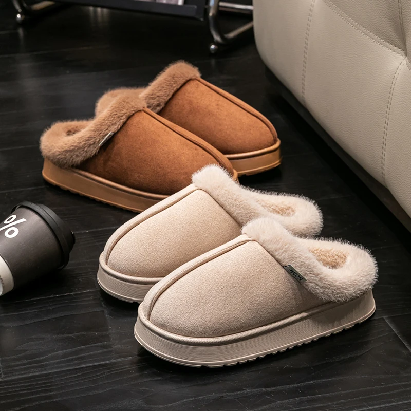 Soft Fur Slippers for Autumn and Winter
