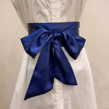 Satin Belt with Bow