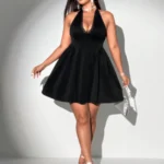 V-Neck Spring and Summer Dress