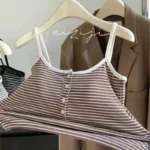 Striped Vest with Buttons — Image 3