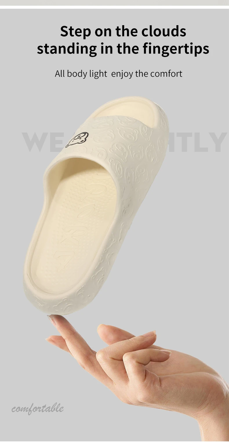 Women's Indoor and Outdoor Slippers with Ribbed Sole