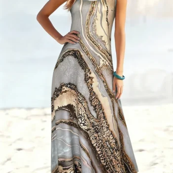 Casual Sleeveless Summer Maxi Dress