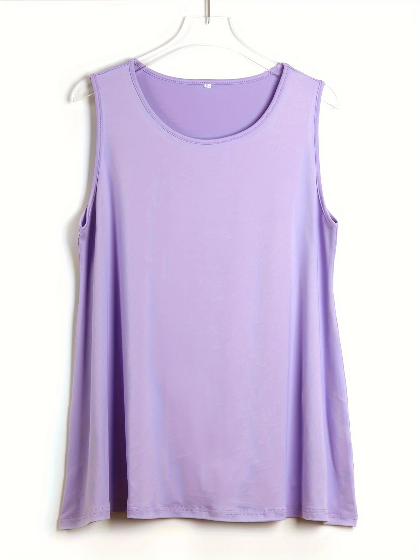 Solid Sleeveless Round Neck Top