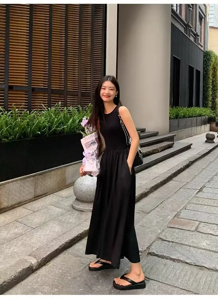 Classic Black Maxi Dress