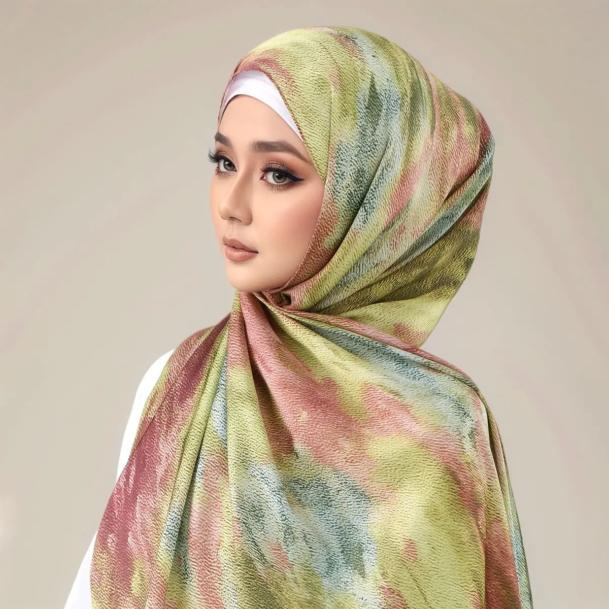 طرحة ساتان طويلة — صورة تفصيلية 18