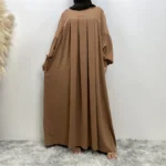 Elegant Round Neck Turkish Dress — Image 5
