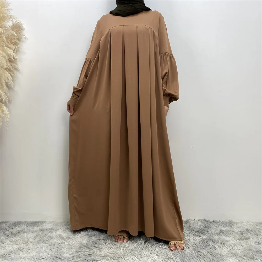 Elegant Round Neck Turkish Dress