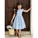 Bright-Colored Dress for Older Girls