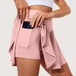 Sports Skirt with Built-In Shorts, Stretch Waist and Side Pockets
