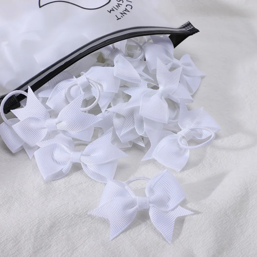 10-Piece Grosgrain Ribbon Hair Bow Set
