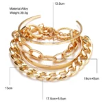 Bohemian Metal Chain Bracelet Set — Image 2