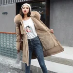Korean-Style Loose Hooded Winter Jacket