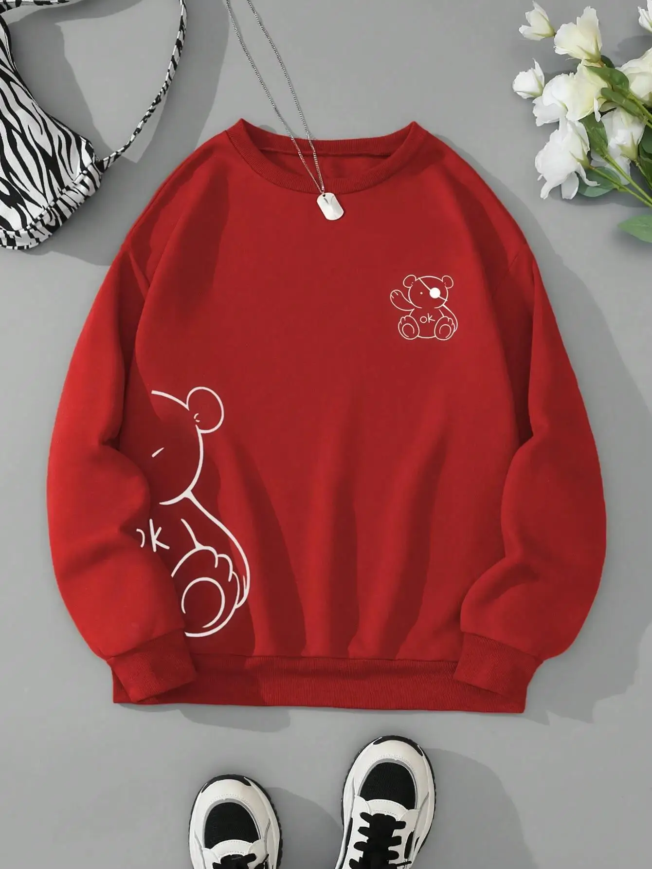 Vintage Loose Warm Hoodie