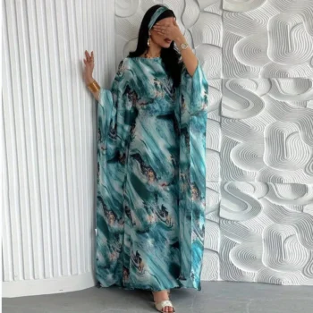 Loose Evening Abaya with Full Sleeves