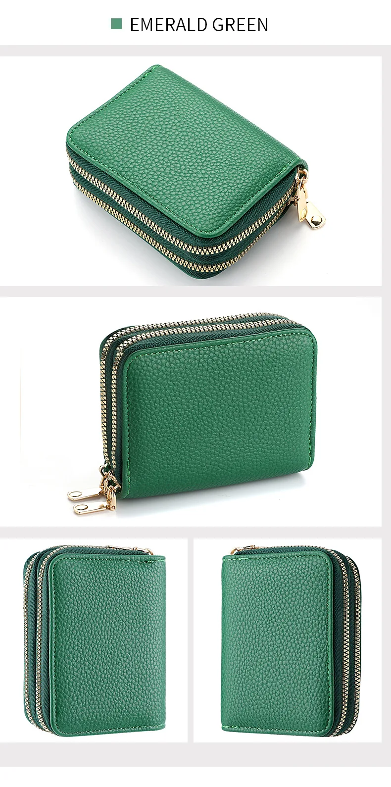 Short Double-Zip Card Wallet — Image 13