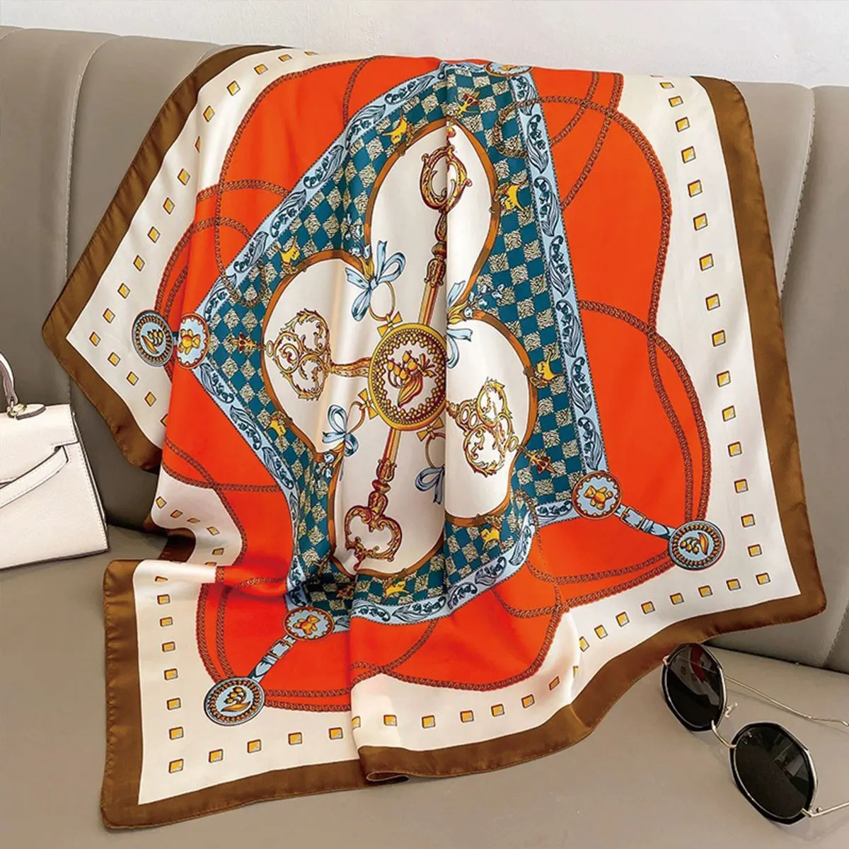 طرحة ساتان كورية — صورة 20
