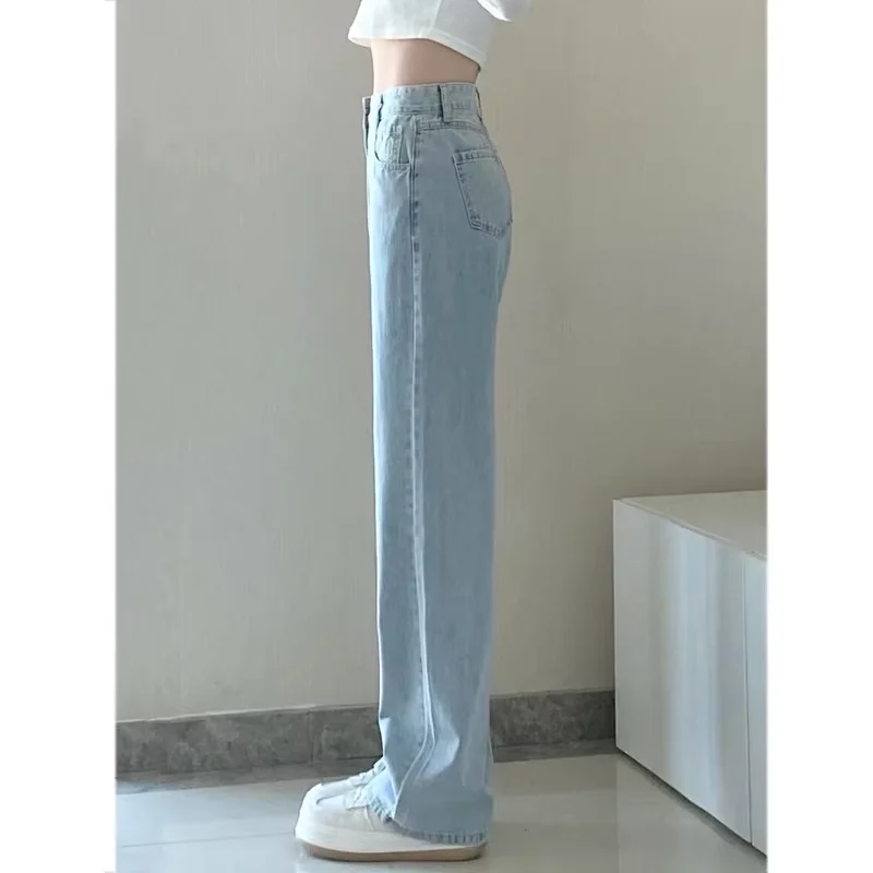 Vintage Autumn Straight Denim Pants