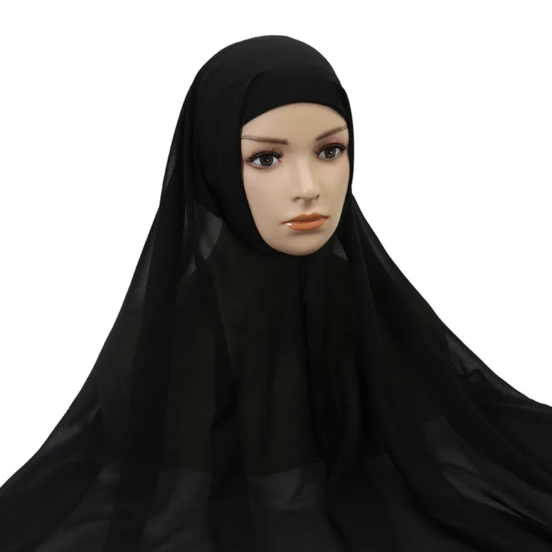 Chiffon Instant Hijab with Underscarf