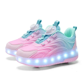 Kids' LED Light-Up Skate Shoes