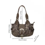 Girls' Y2K Leopard Print Shoulder Bag — Image 5
