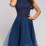 Elegant Sleeveless Round Neck Summer Formal Dress — Image 3
