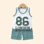 Kids' Multicolor Summer Vest and Shorts Set — Image 3
